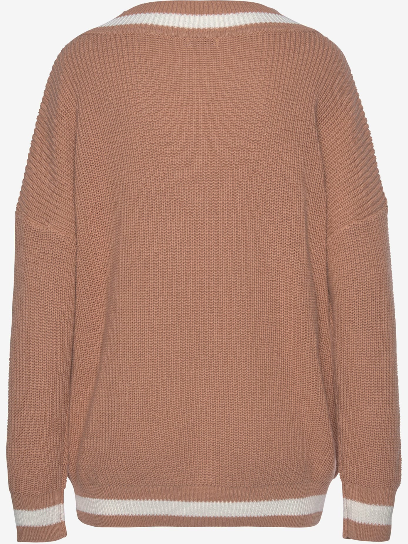 Pull à encolure en v encolure en v avec large bordure