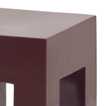 KARWEI bijzettafel Olivier burgundy 33 x 33 cm