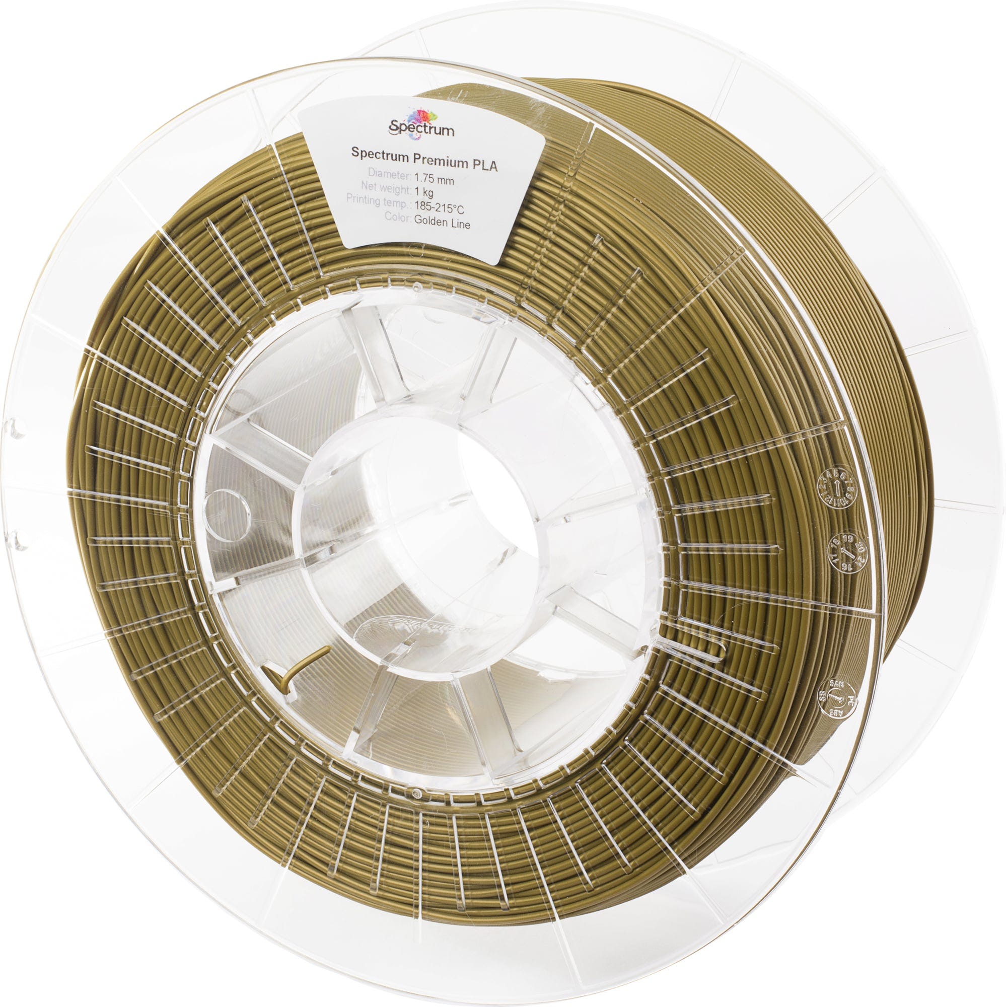 Spectrum  PLA Premium Golden Line, 1,75 mm / 1000 g    Verzugsfreies PLA in guter Qualität