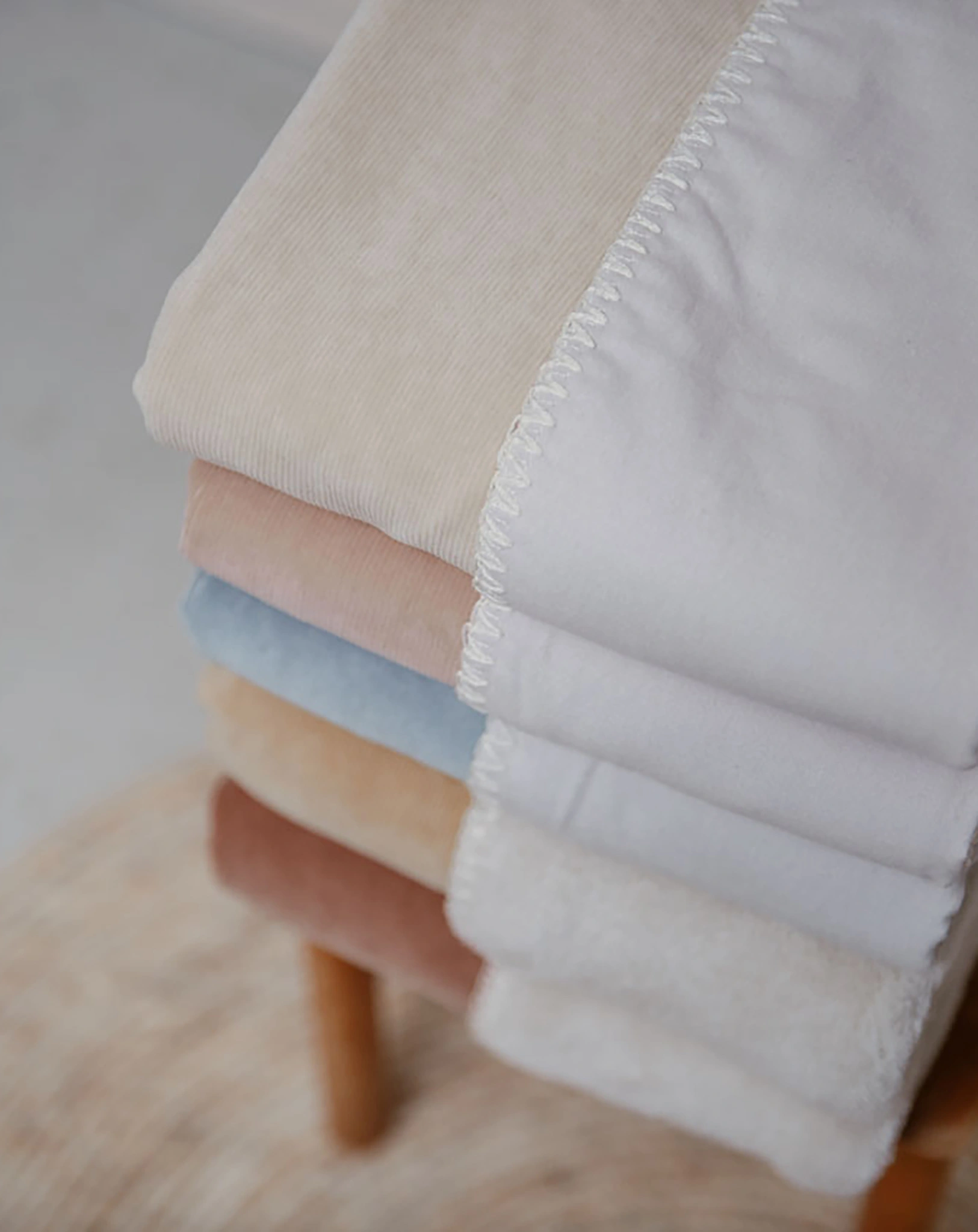 Flanell-Babydecke ODDI (75x100) in rosa salt