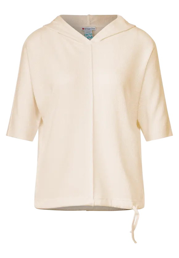 Hoodie Strick Shirt - lucid white