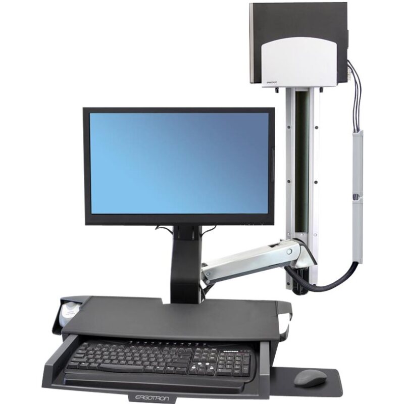 Ergotron StyleView Sit-Stand Combo System with Worksurface 61 cm (24