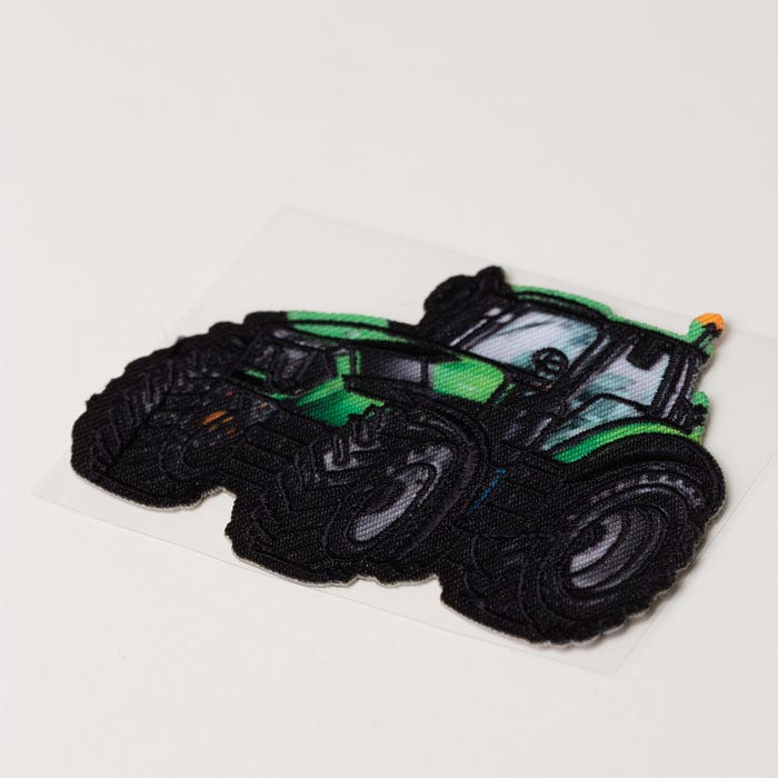 Atelier Veritas-Patch met tractor 5,5x8cm