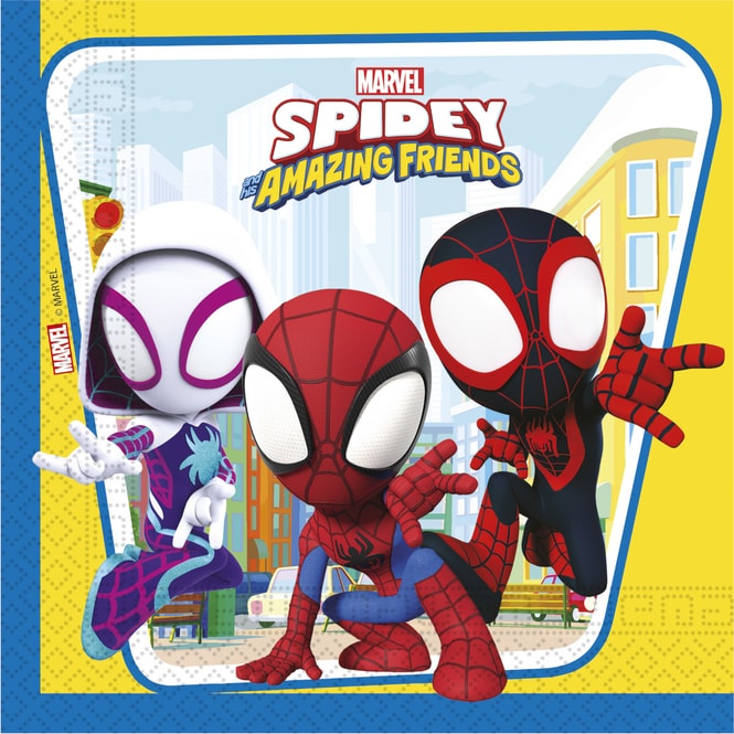 Spidey und seine Superfreunde - 20 Servietten - ca. 33 x 33 cm