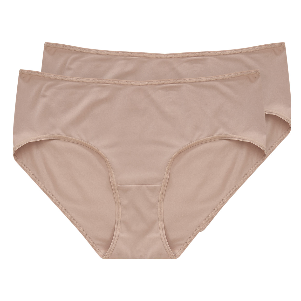 Gina Benotti 2 Damen Pantys aus Mikrofaser beige