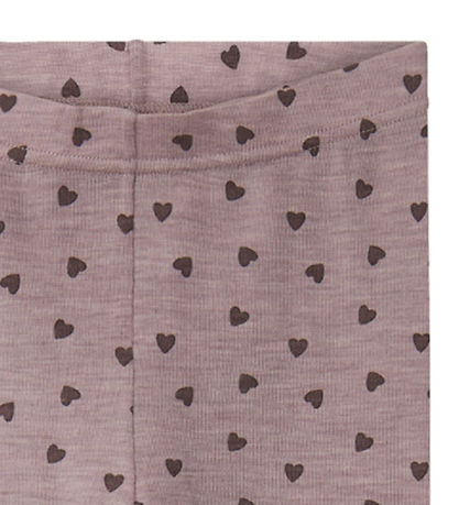 Name It Leggings - Wolle - NkfWang - Purple Dove