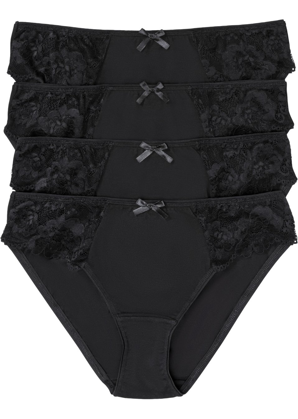 Lot de 4 slips avec dentelle