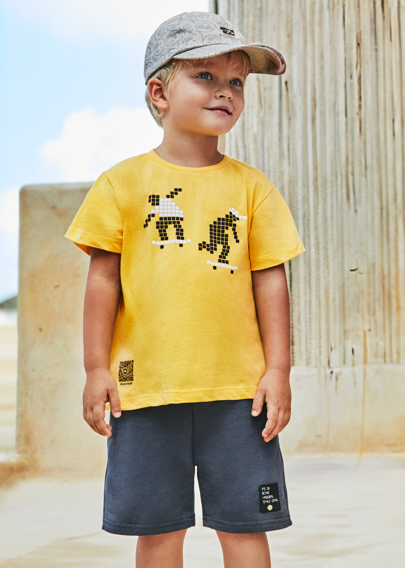Calções de lã polar Dust para meninos