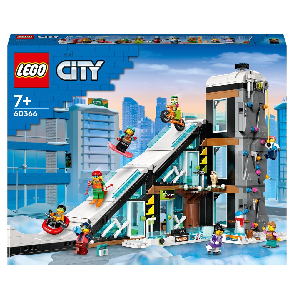 LEGO City 60366 Ski- und Kletterzentrum Spielzeug-Wintersportset
