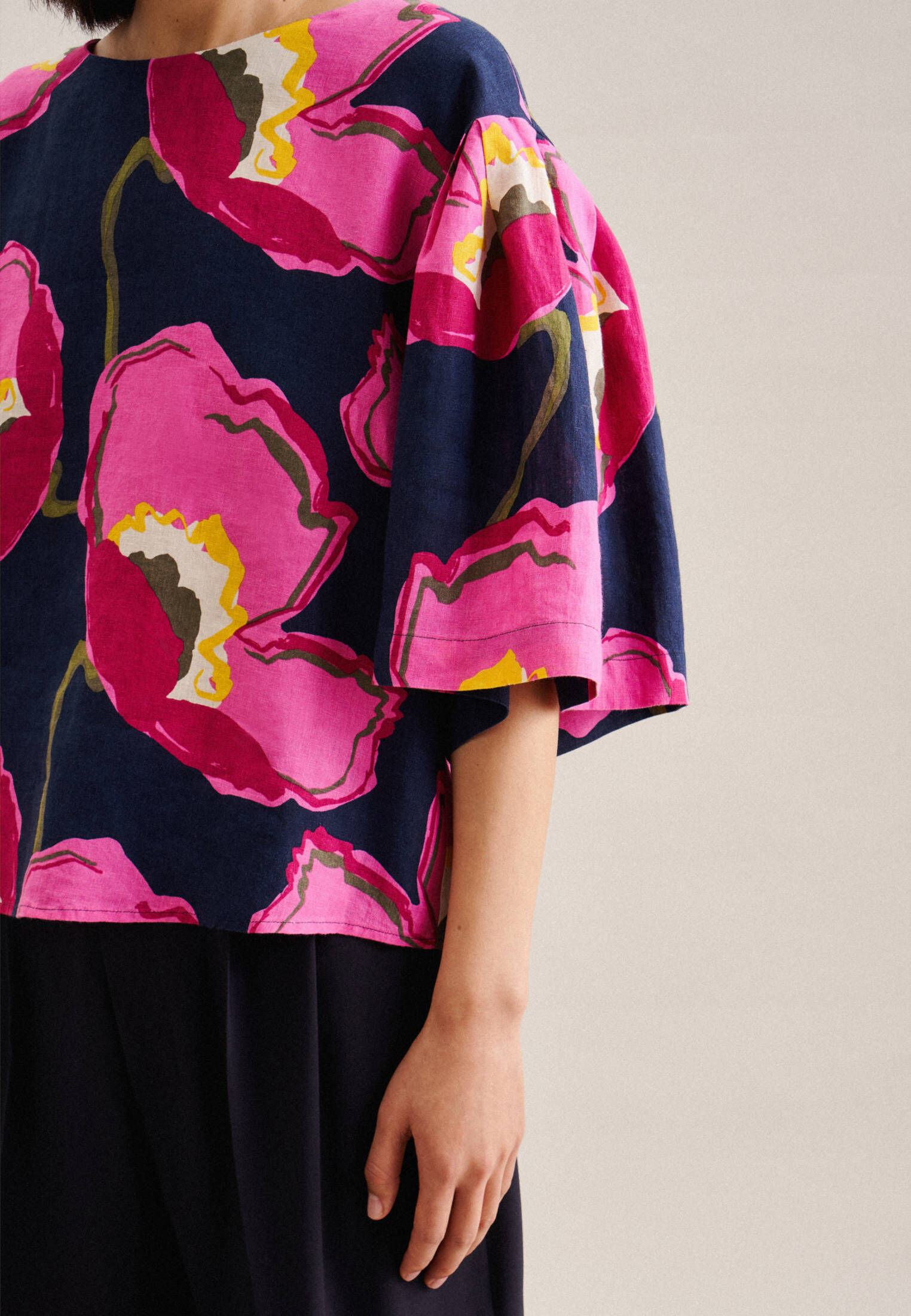 Seidensticker| Damen Shirt Schwarze Rose
