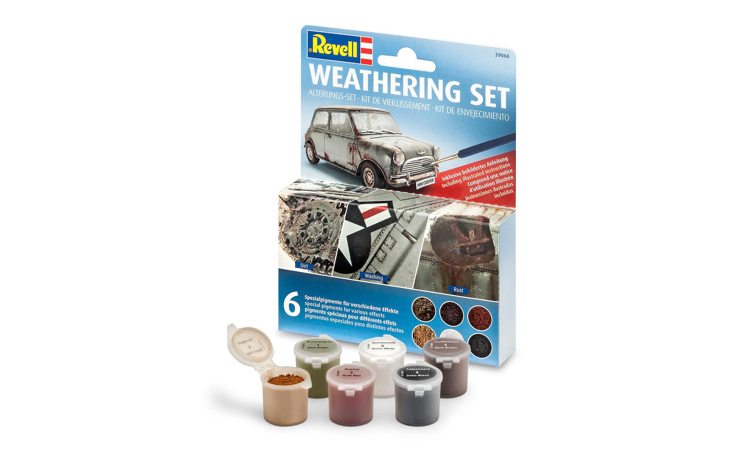 Pigmente-Set Weathering 6x 5 gZur realistischen Alterung von Modellen