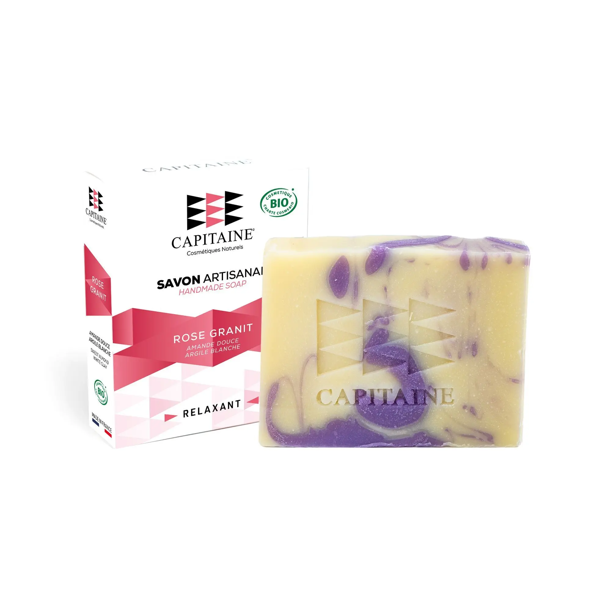 Capitaine Cosmétiques - Rose Granit Savon Bio relaxant- Savon