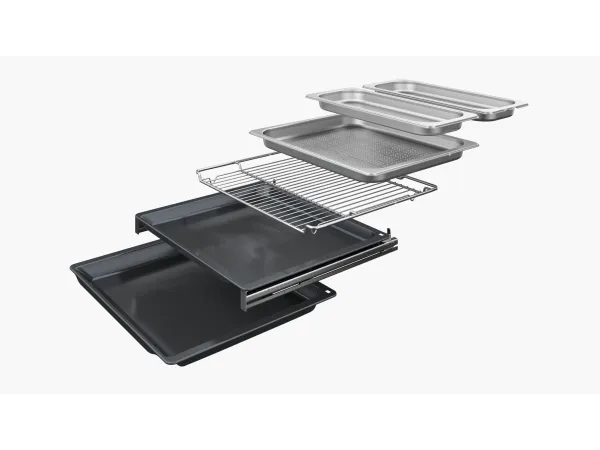 Bosch Serie 8 CSG958DB1, Medium, 47 L, 30 - 250 °C, Grill, Pizza, Hydrolytisk, Sort