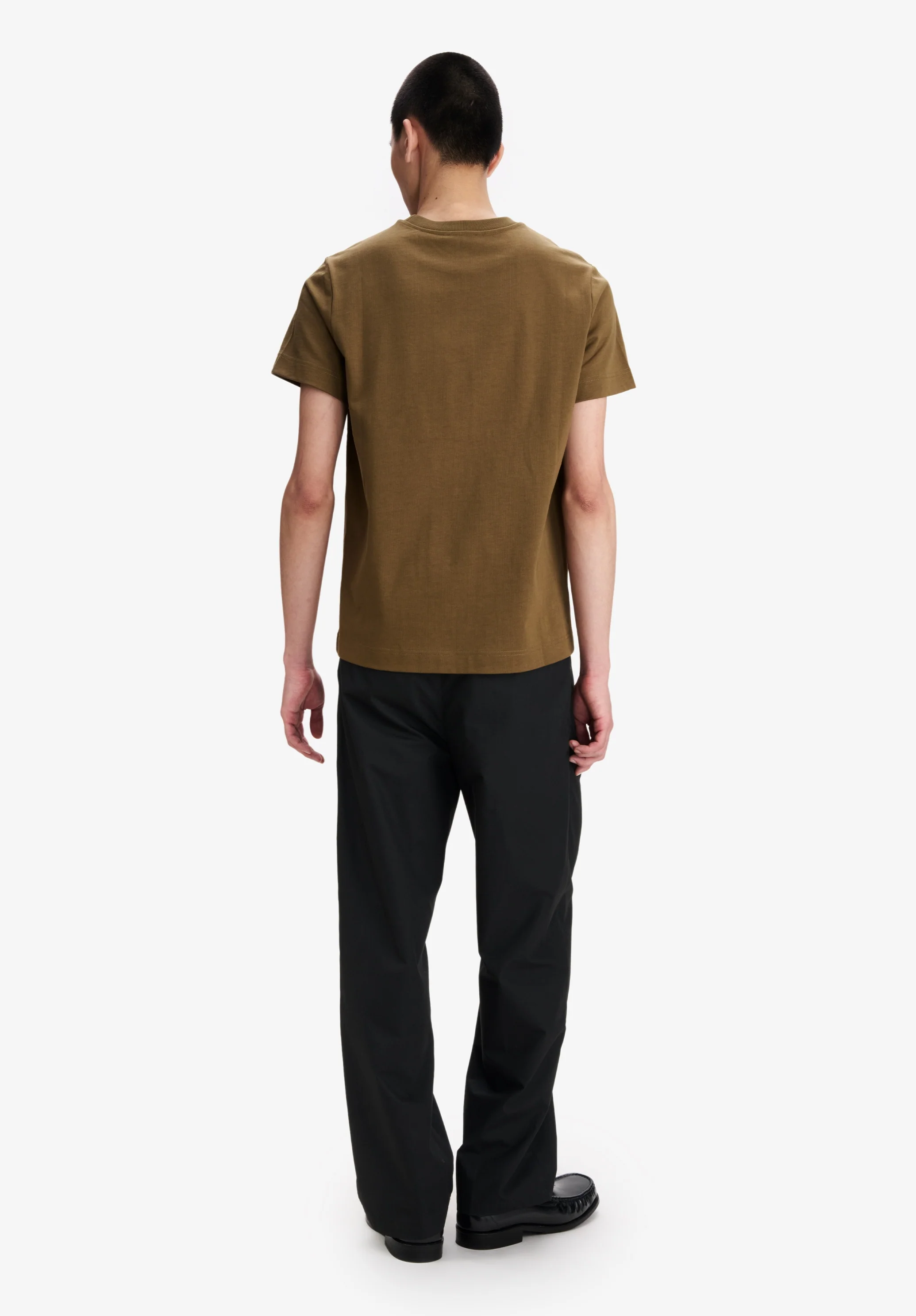 T-shirt kaki en coton bio - Kaki
