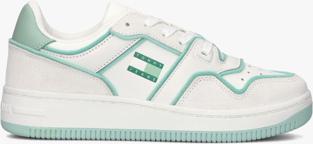 TOMMY JEANS witte tommy jeans lage sneakers tjw retro basket foam edge