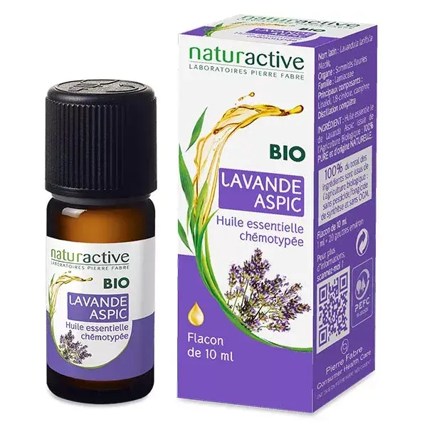 Óleo Essencial de Lavanda Espiga Orgânica Naturaactive 10ml