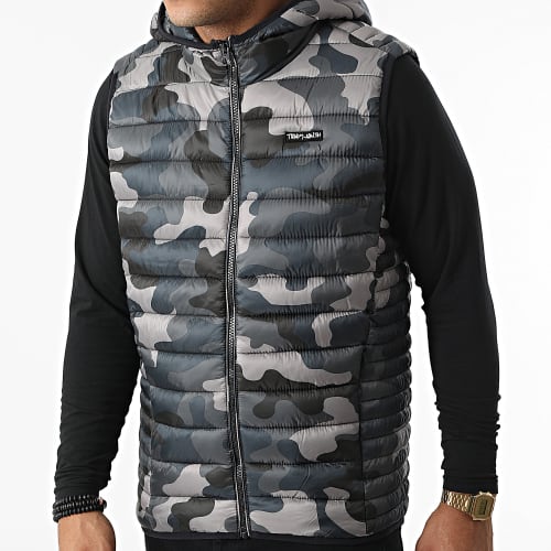 Doudoune Sans Manches Camouflage Terry 12016232D Vert Kaki