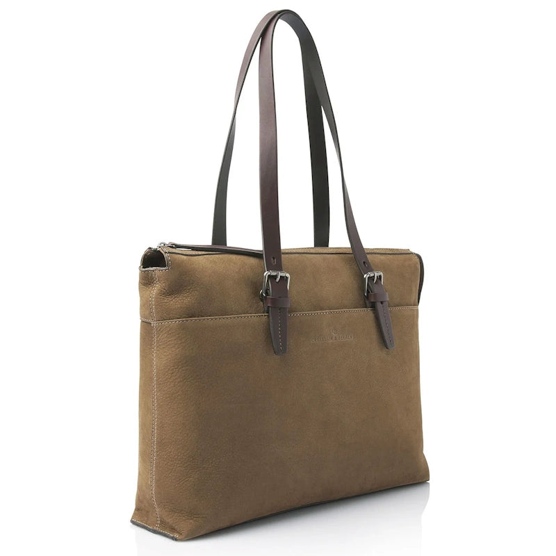 Castelijn & Beerens Nubuck Laptop Schoudertas 15.6