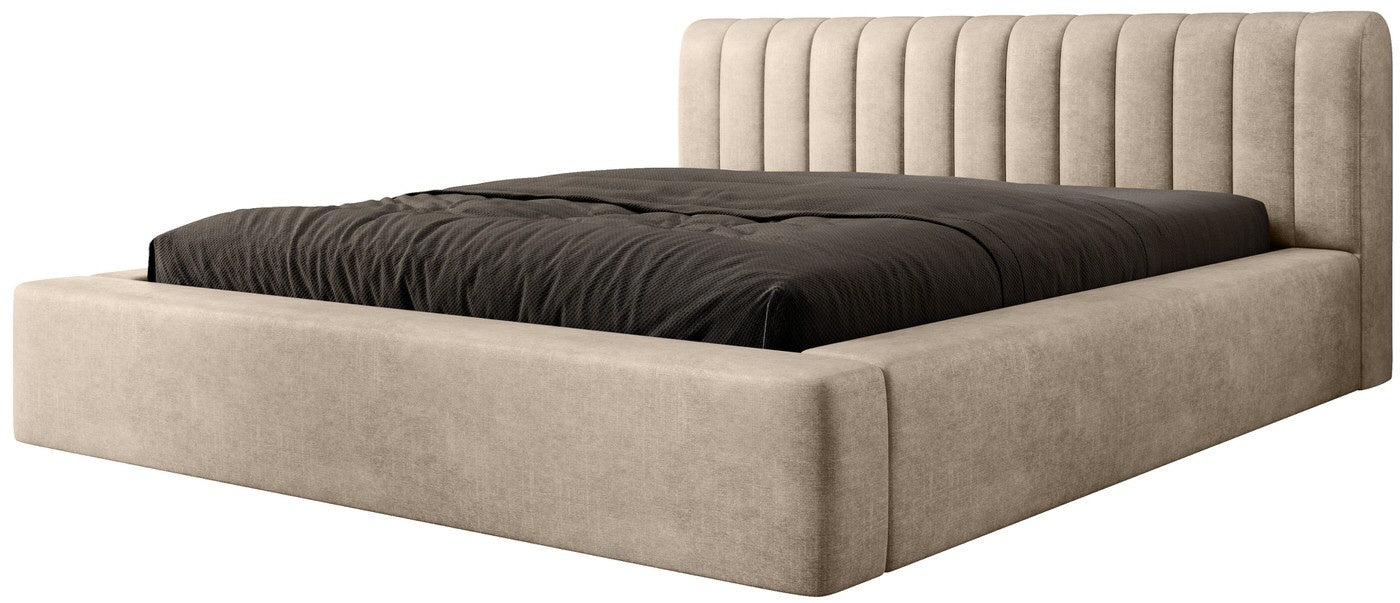 Trae Mobler Amira 140 x 200 cm Gestoffeerd Bed Zand