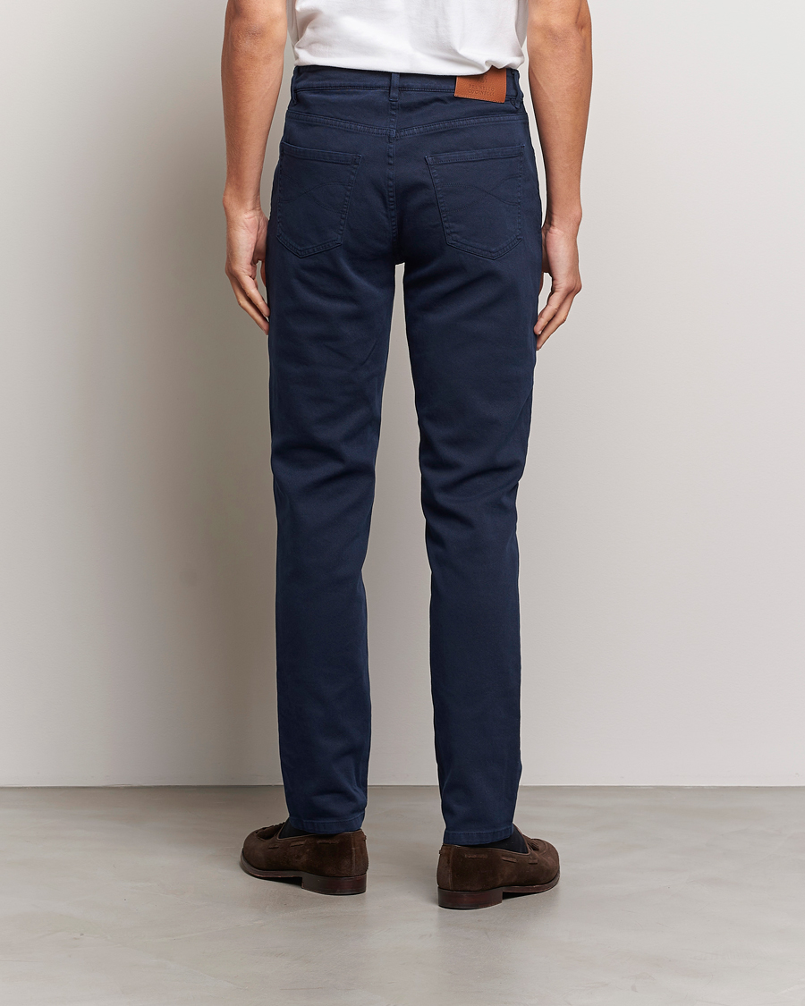 Brunello Cucinelli Slim Fit Bull Denim Pants Navy