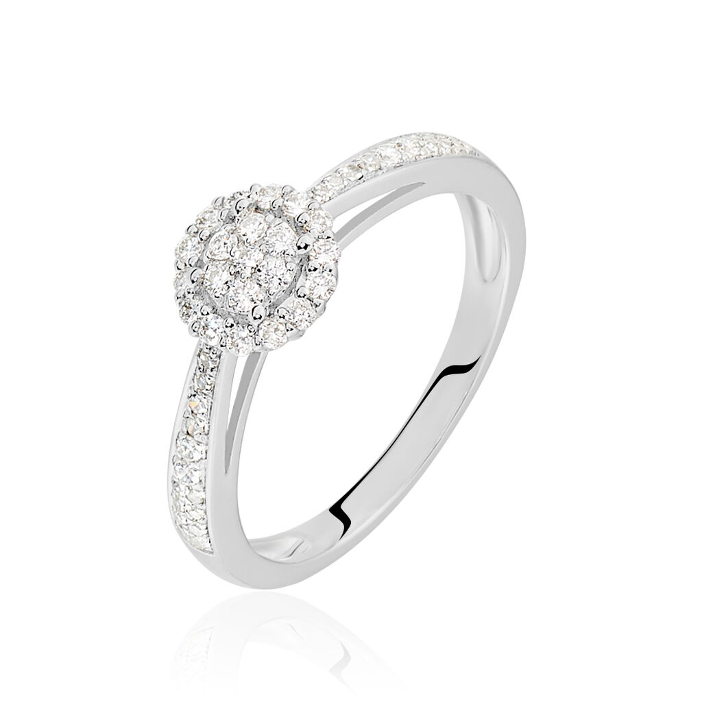 Bague Liah Or Blanc Diamant