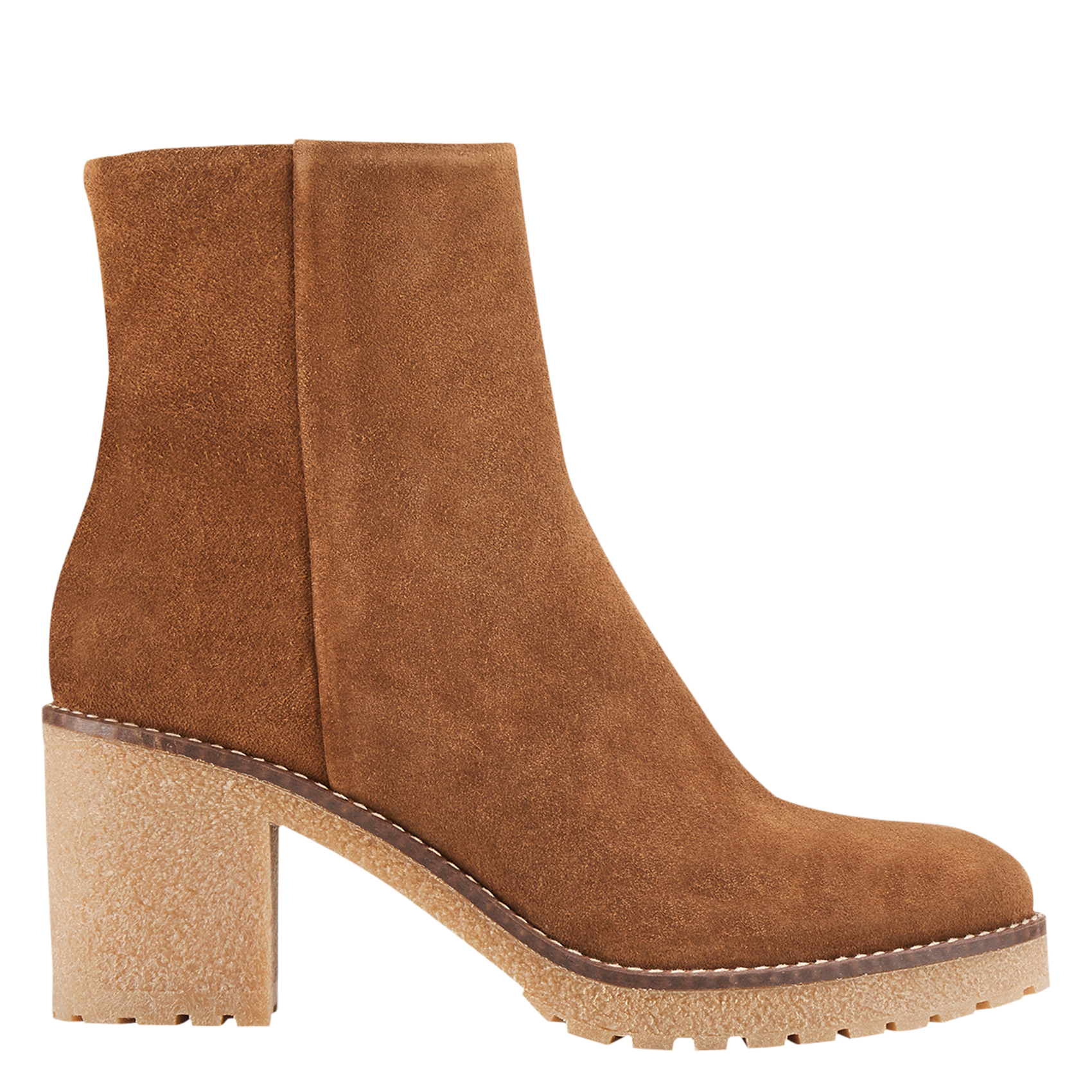 PELAGIA - Bottines en cuir velours | Marron