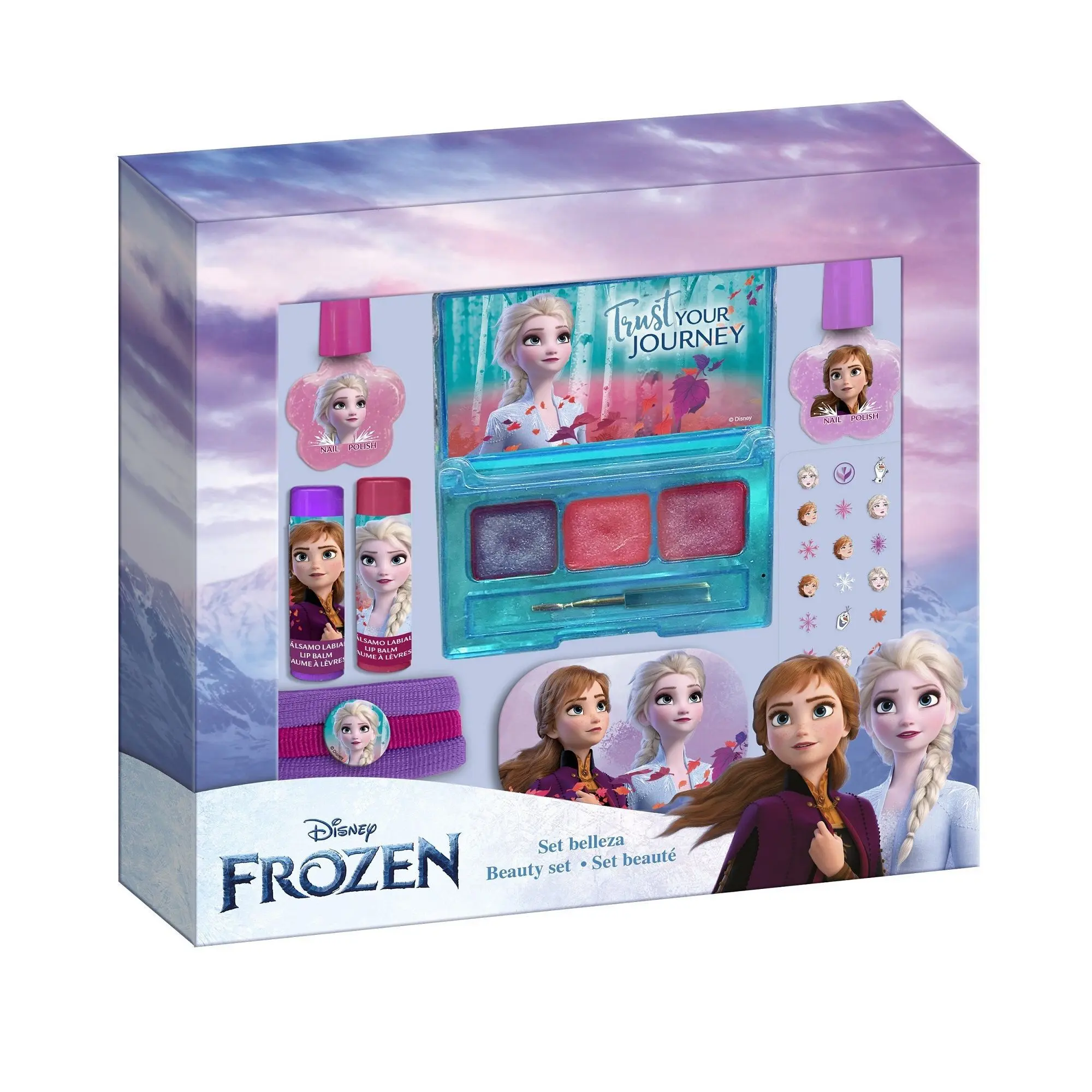 Produits - Coffret Reine des Neiges Coffret Maquillage & Accessoires Coiffure- Coffret enfant