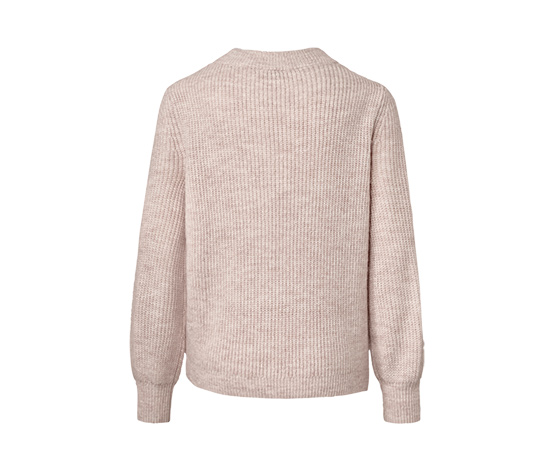 Grobstrickpullover mit Zopfmuster