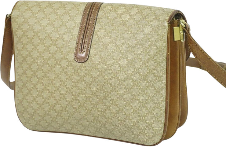 Celine Vintage Celine Crossbody Bag Beige