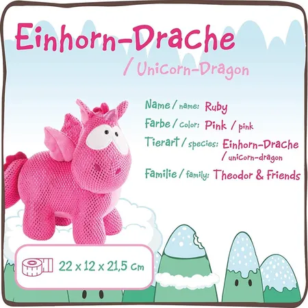 NICI Plüschtier Einhorn, 22 cm