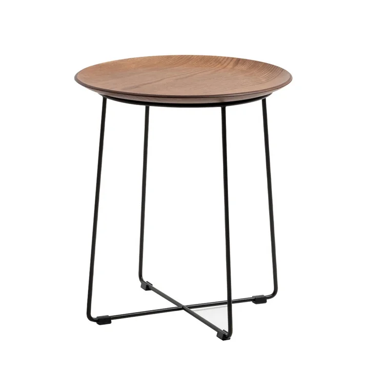 Kartell - Al Wood Coffeetable, verchromt / Buche dunkel