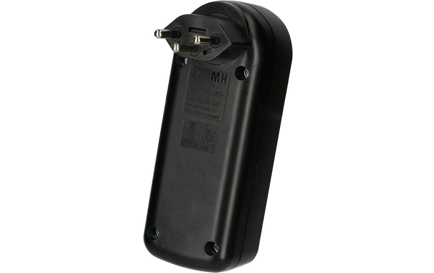 Mehrfachstecker maxADAPT 3 x T13, SchwarzDrehbarer Abzweigstecker mit drei Typ13 Steckdosen, 230 V/10 A