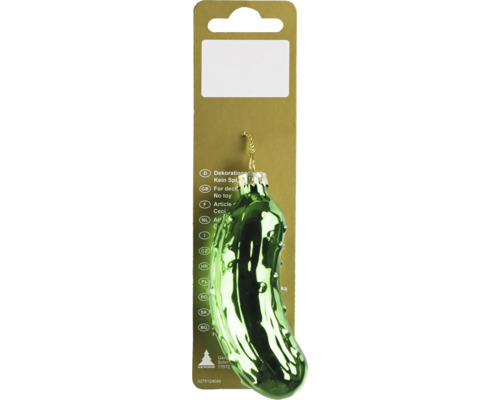 Kerstdecoratie hangende komkommer glas groen