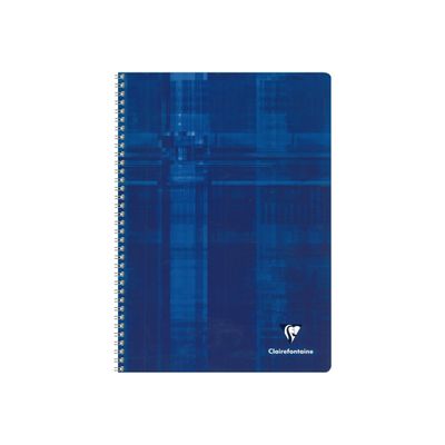 Clairefontaine - Cahier à spirale A4 (21x29,7 cm) - 100 pages - grands carreaux (Seyes) - disponible dans différentes couleurs