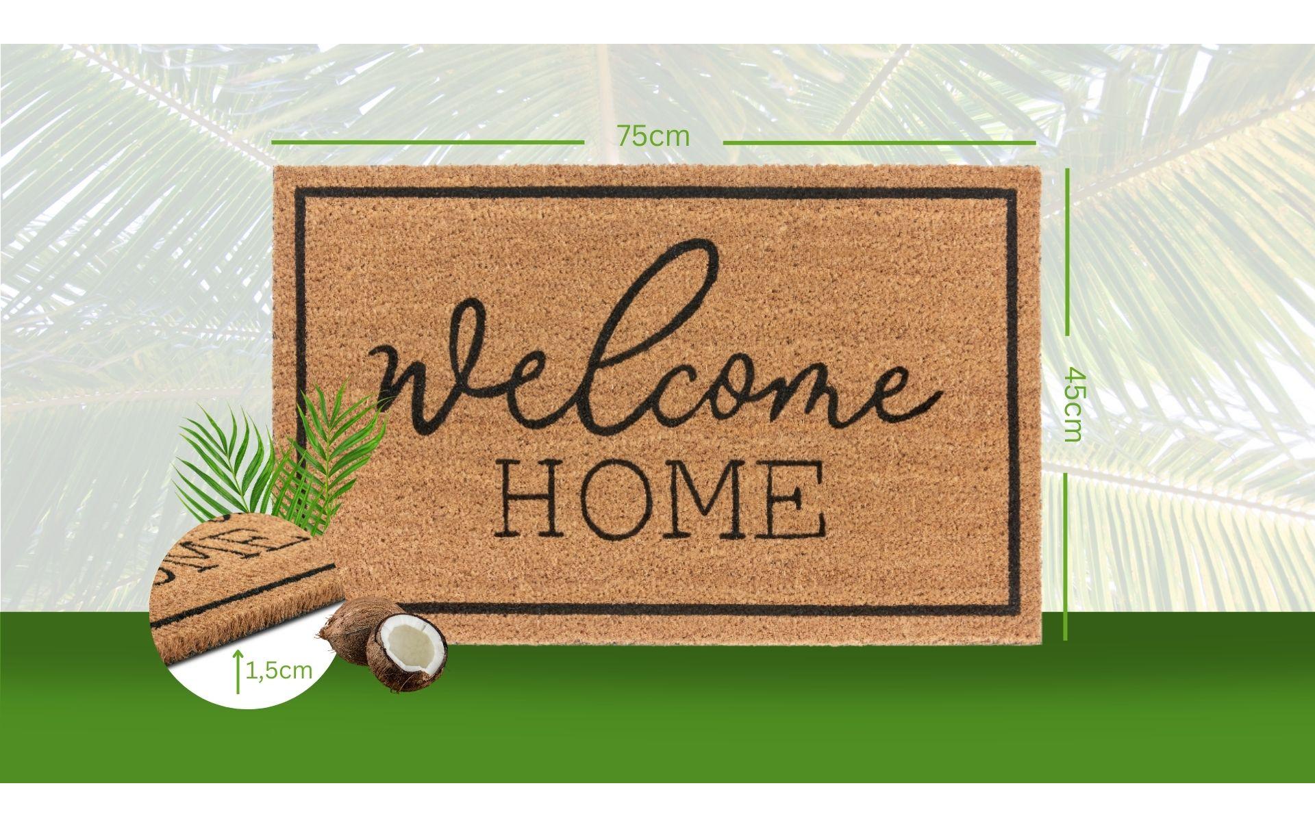 Fussmatte Welcome Home 45 x 75 cmTürmatte
