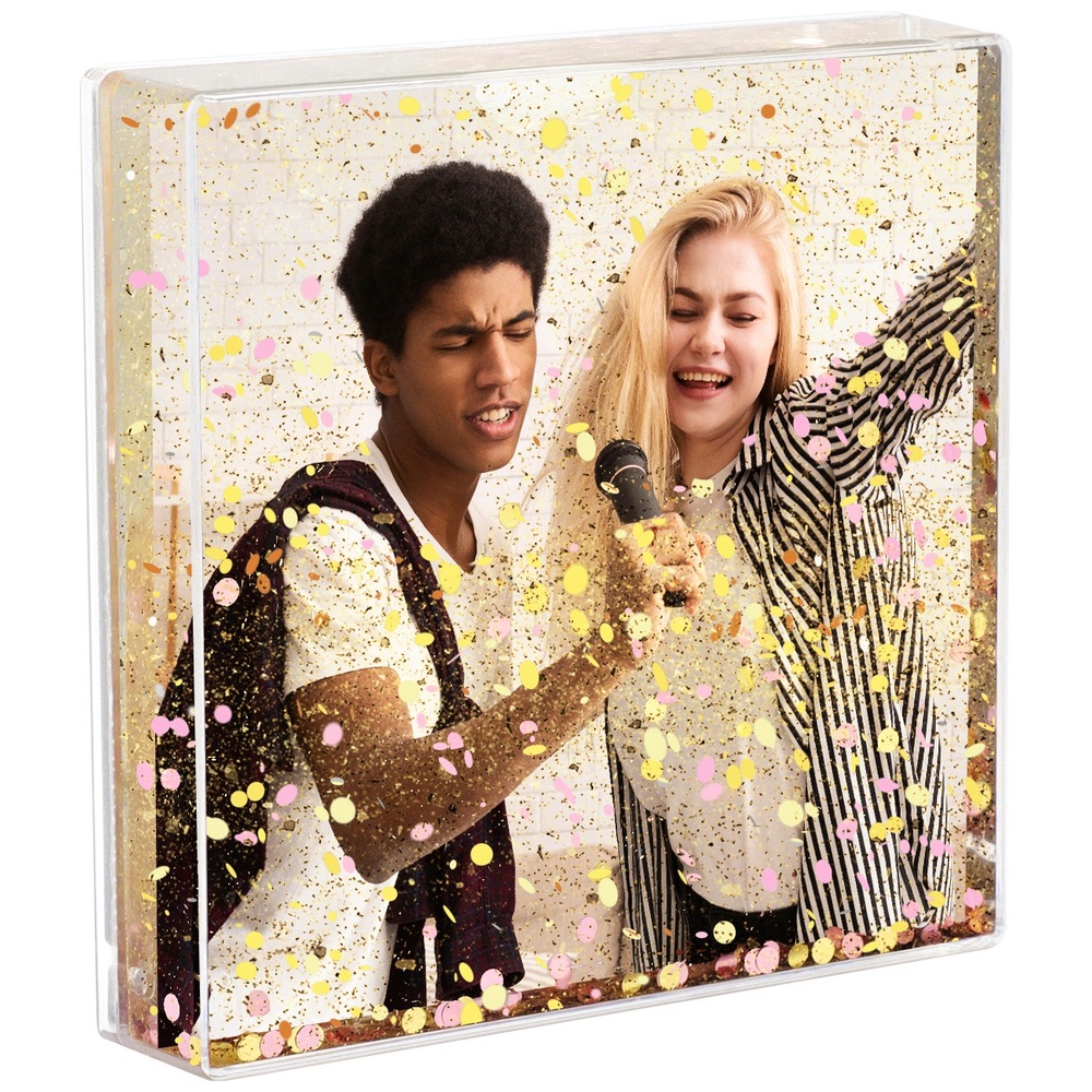 Kleiner Glitzer-Fotorahmen