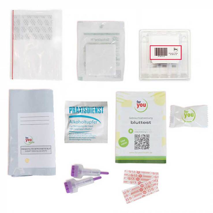 For You vitamin B12 Bluttest für zuhause, 1 St