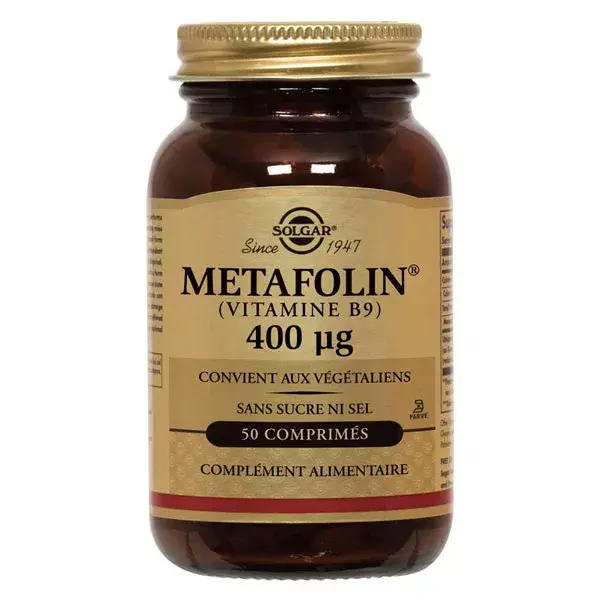 Solgar Metafolin - Vitamina B9 400 µg 50 comprimidos