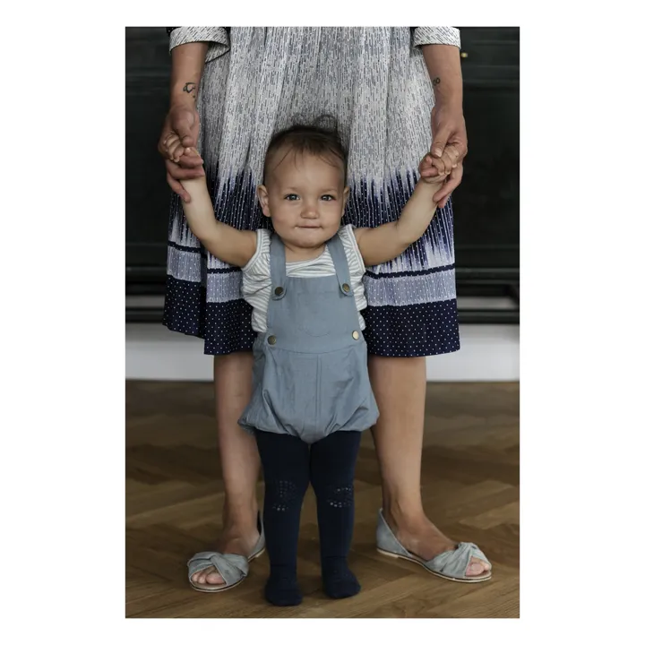 GOBABYGO Collants Anti-Dérapants | Bleu marine