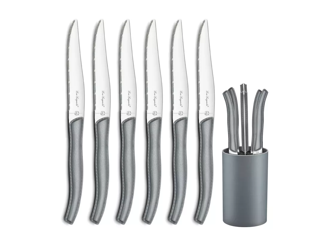 Sky - Bloc 6 couteaux steak Gris