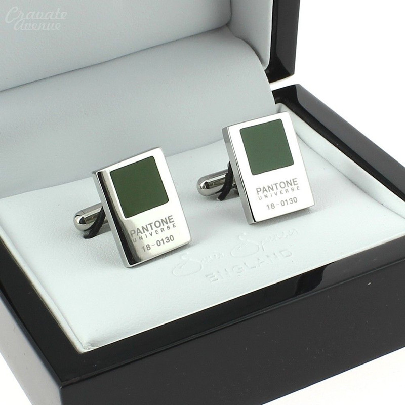 Boutons de manchette, Pantone Cactus
