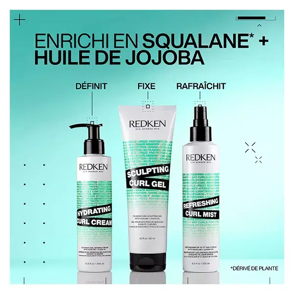 Creme hidratante Redken Hybrid Curl Stylers para cabelos cacheados