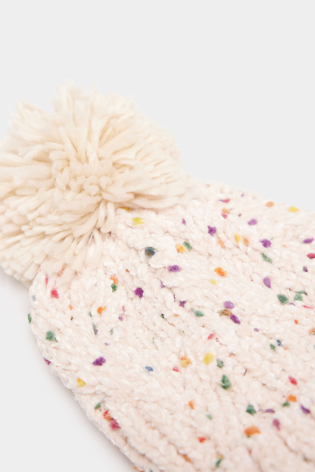 Chapéu de chenille multicolorido
