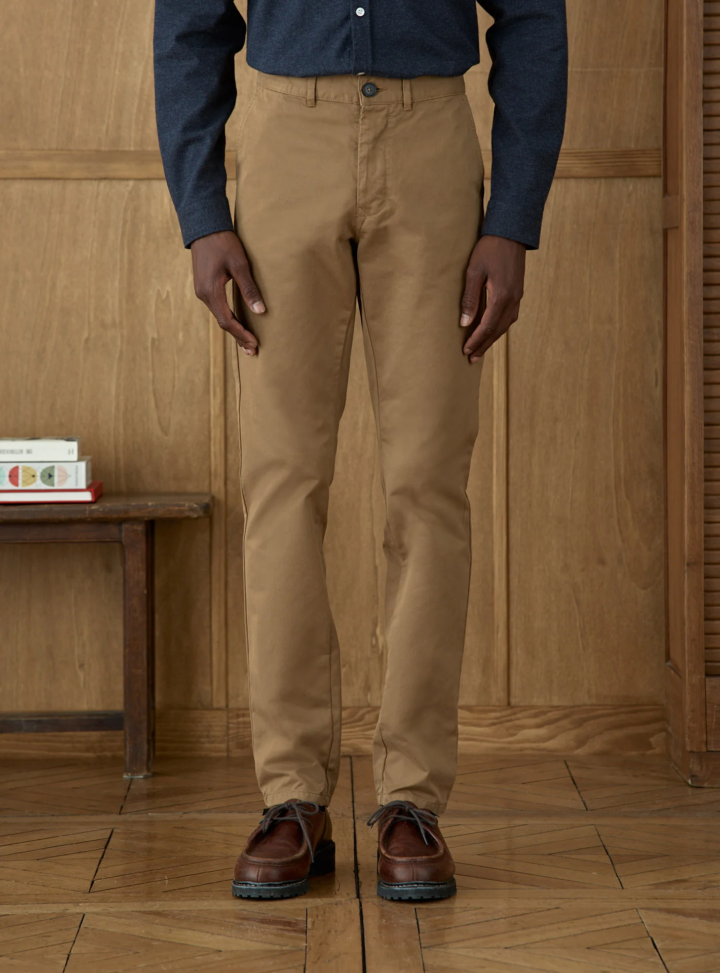 Chino Ajusté Charles Marron Cinnamon