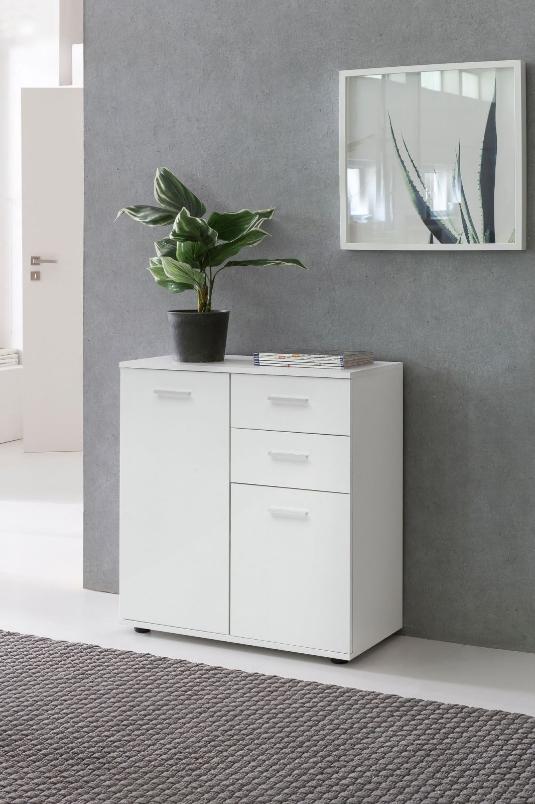Kommode - weiß - 71 cm breit