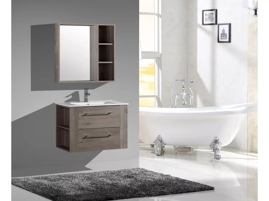 Ensemble meuble de salle de bain 80 cm Aquanoma