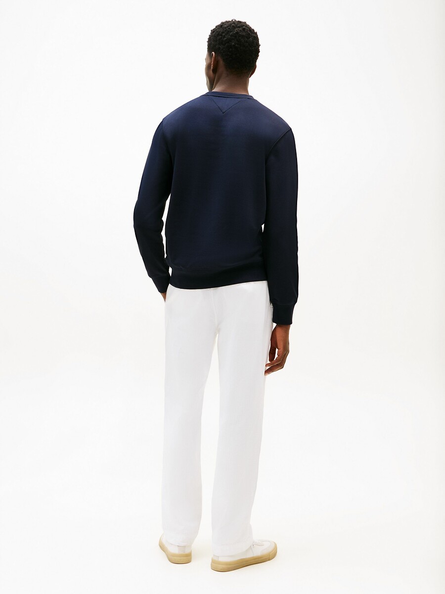 TOMMY HILFIGER<br>Suéter de gola redonda com o logotipo Tommy