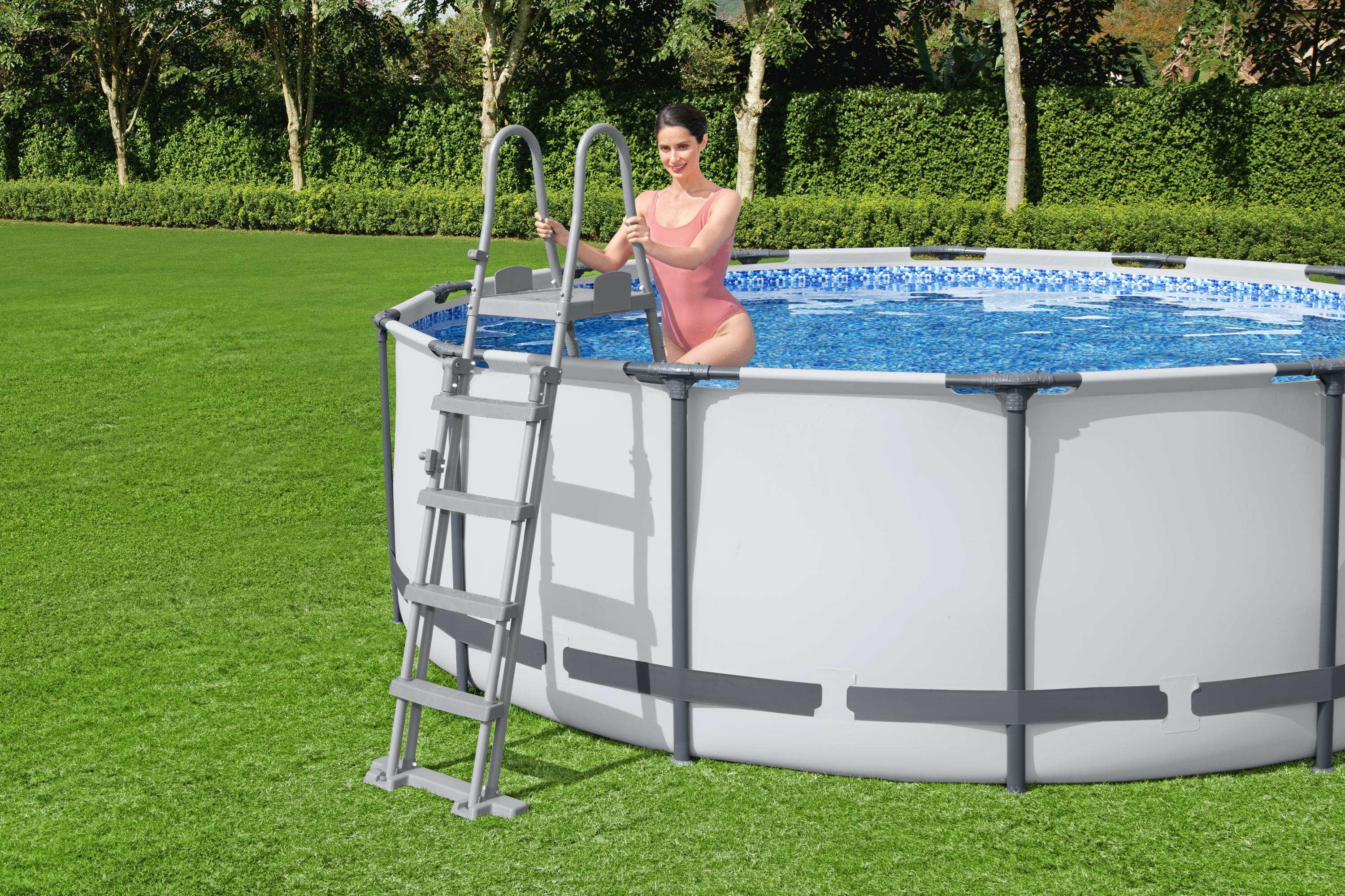 Pool Leiter für Poolhöhe 132 cm