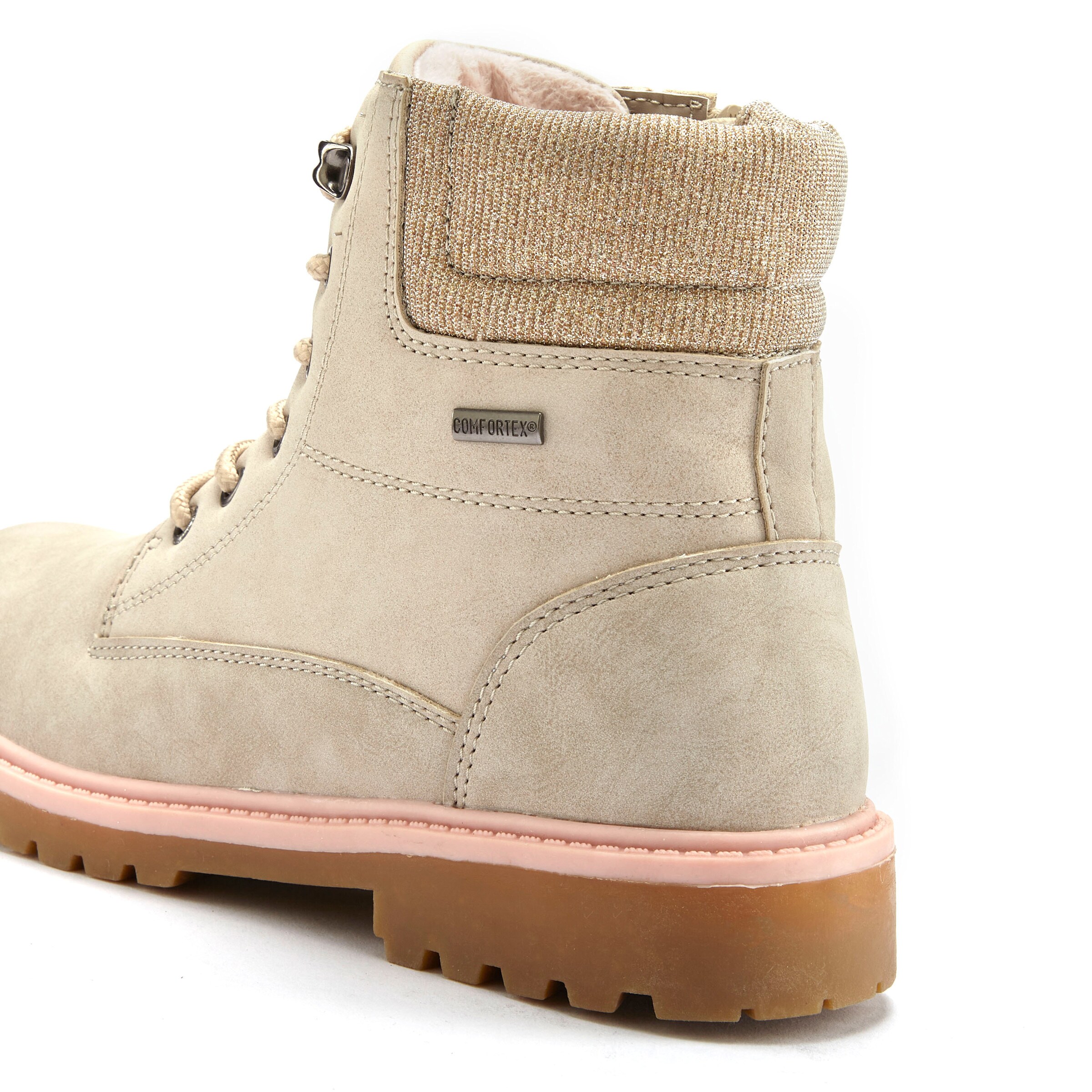 LASCANA Winterboots in beige/rose