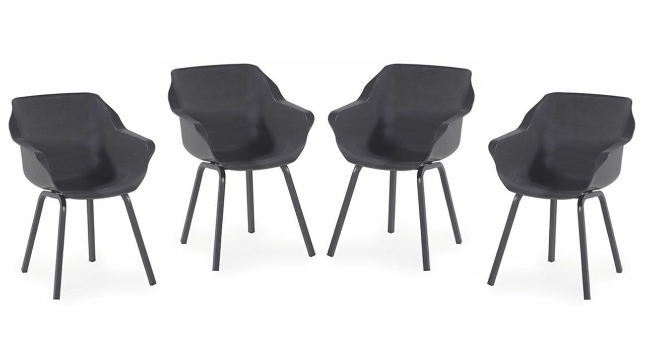 3+1 Gratis Tuinstoel Xerix 21.680.010 Sophie  B62 x D58 x H84 cm